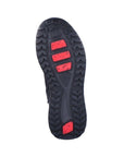 Outsole of Men's R-Evolution U0170 Sneaker Boot featuring high-traction tread with red grip zones for enhanced stability in winter.