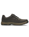 Profile view of Midland Lace-Up in brown.