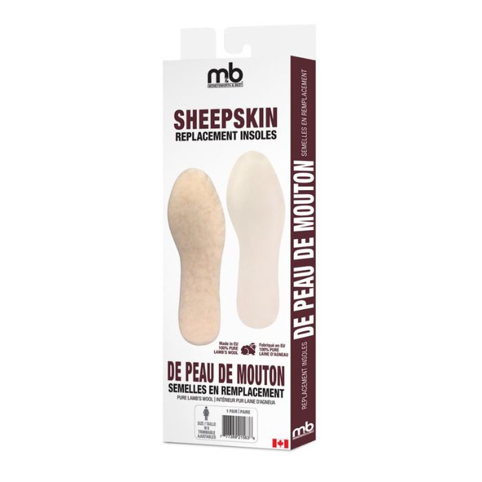 Moneysworth & Best Arctic Thermal Insoles packaging showing sheepskin replacement insoles for warm, cushioned foot support.