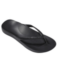 Black foam toe thong sandal.