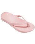 Pink flip-flop sandal on a white background