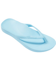 Light blue flip-flop sandal on a white background