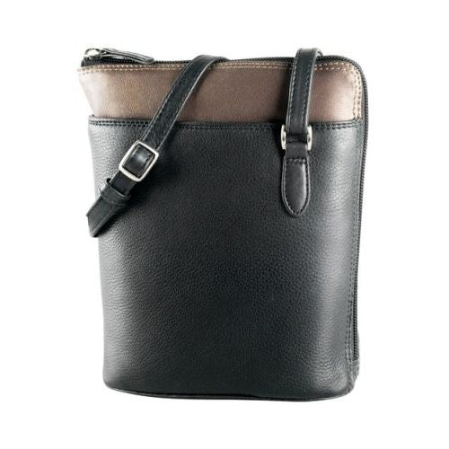 Large Two Sided Zip Cross Body Bag