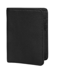 Black slim leather wallet.