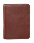 Brown slim leather wallet