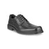 Men's Ecco Helsinki 2 GTX Lace Shoe in black leather with lace-up closure, combining dress shoe style and sneaker-like comfort.