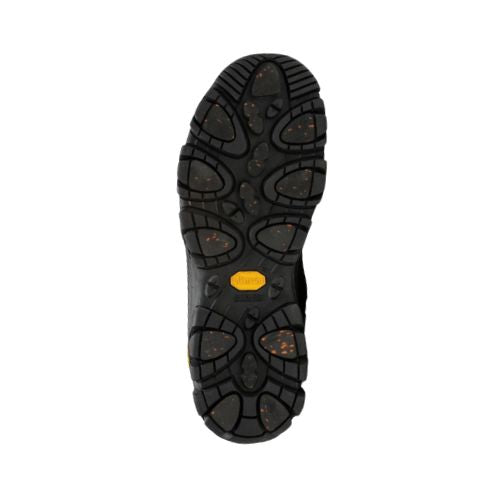 Durable Vibram Arctic Grip outsole on Men's Merrell Coldpack 3 Thermo Waterproof Boot designed for superior traction on icy surfaces.
