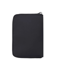 Black zippered wallet.