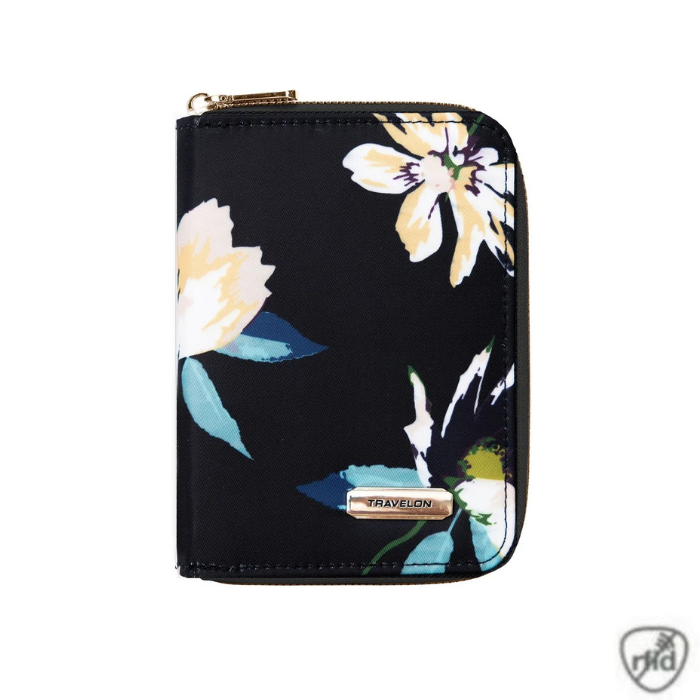 Anti-Theft RFID Blocking Passport Zip Wallet