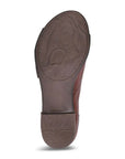 Outsole view of Women's Bueno Tanner Leather Sandal showing flexible rubber sole with textured grip for added traction.