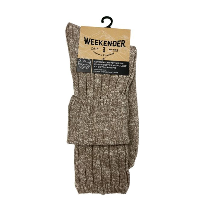 Women&#39;s Weekender Combed Cotton Crew Socks