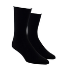 Black socks with roll top cuff
