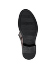 Black light treaded outsole with Remonte logo stamped in middle.