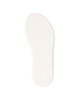 White wave pattern tread of sandal with Remonte logo stamped in heel.