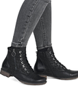 D4382 Laced Up Ankle Boot