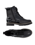 D8488 Lace-Up Ankle Boot