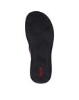 Black wave pattern tread on outsole with red Rieker logo on heel.