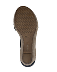 Brown light treaded outsole with Rieker logo and shoe size on heel.
