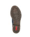 Brown light textured outsole with red Rieker logo stamped on heel