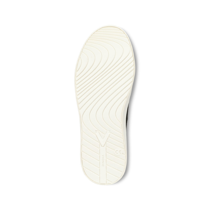 White wave patterned outsole with Vionic logo on heel.
