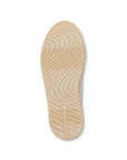 Tan wave patterned outsole with Vionic logo on heel.