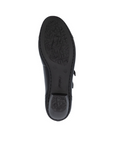 Black light treaded outsole with Rieker logo stamped in middle.