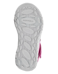 Light grey treaded outsole with Merrell logo stamped in.