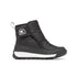 Kids Sorel Whitney II Plus Snow Boots in black, waterproof and insulated for winter wear. Features side logo patch and rugged sole for traction.