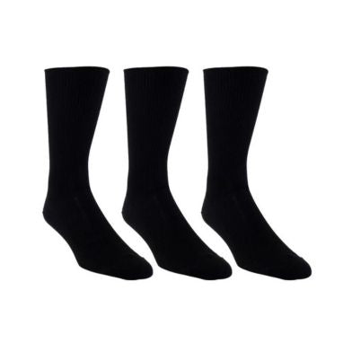 Three black cotton mid length socks