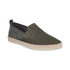 Dark Green loafer with mesh upper, jute wrap midsole and beige outsole.