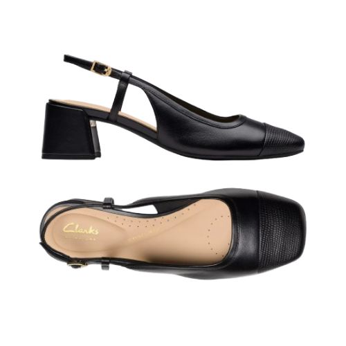 Women's Clarks Nyta45 Pump - Stylish Leather Heels – White-Balmer Shoes