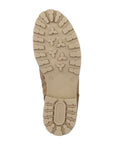 Beige rubber outsole with Remonte logo on heel.