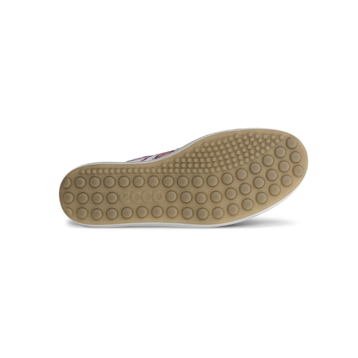 Close-up of a shoe sole with a textured pattern on a white background