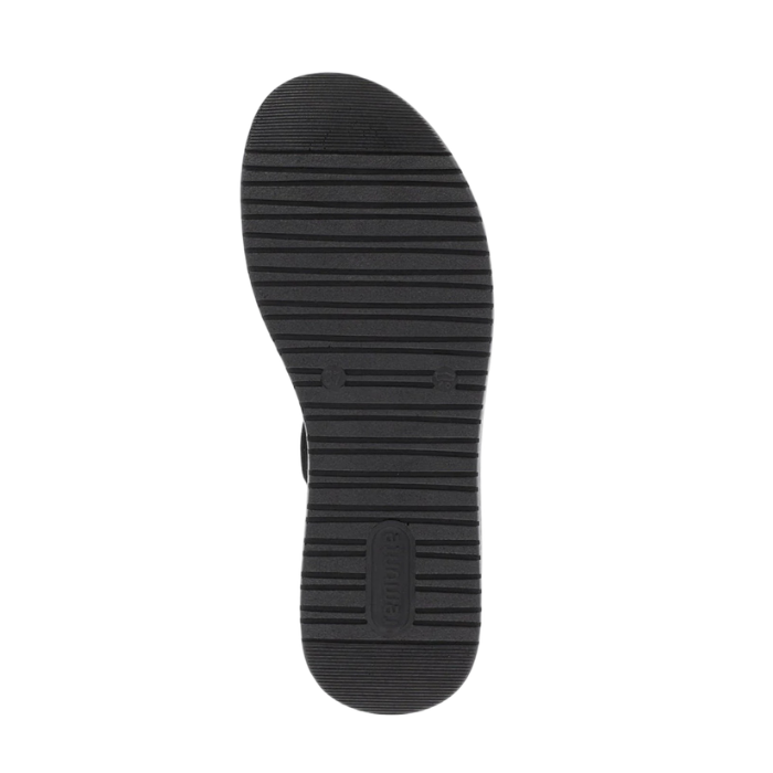 Black light treaded outsole with Remonte logo stamped on heel.