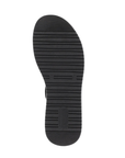 Black light treaded outsole with Remonte logo stamped on heel.