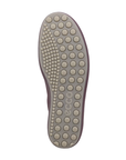 Circle tread pattern outsole of a sneaker with Ecco logo near heel.