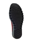 Black lugged outsole with Fly London logo and wave tread pattern.