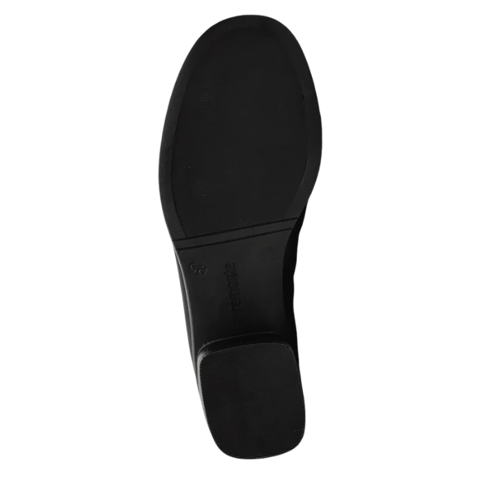 black light treaded outsole with Remonte logo stamped in midd;e.