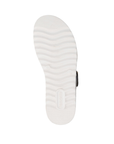 White wave patterned lugged outsole with Remonte logo on heel.