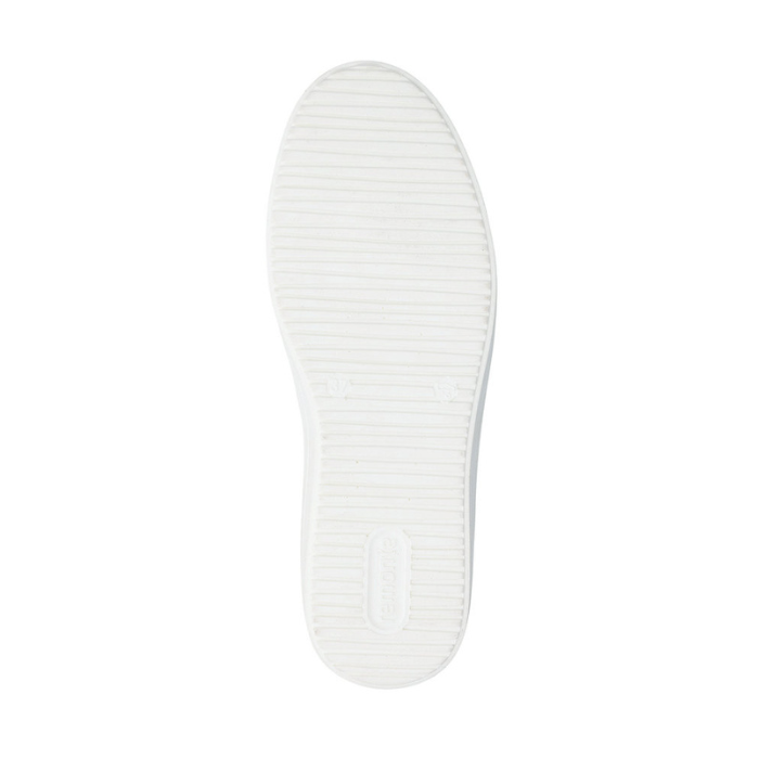 White light treaded outsole with Remonte logo on heel.