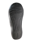 Black light treaded outsole with Revere logo on heel.