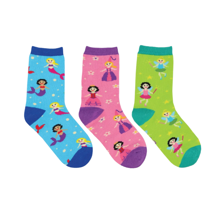 Youth Happily Ever After Socks - 3 Pack