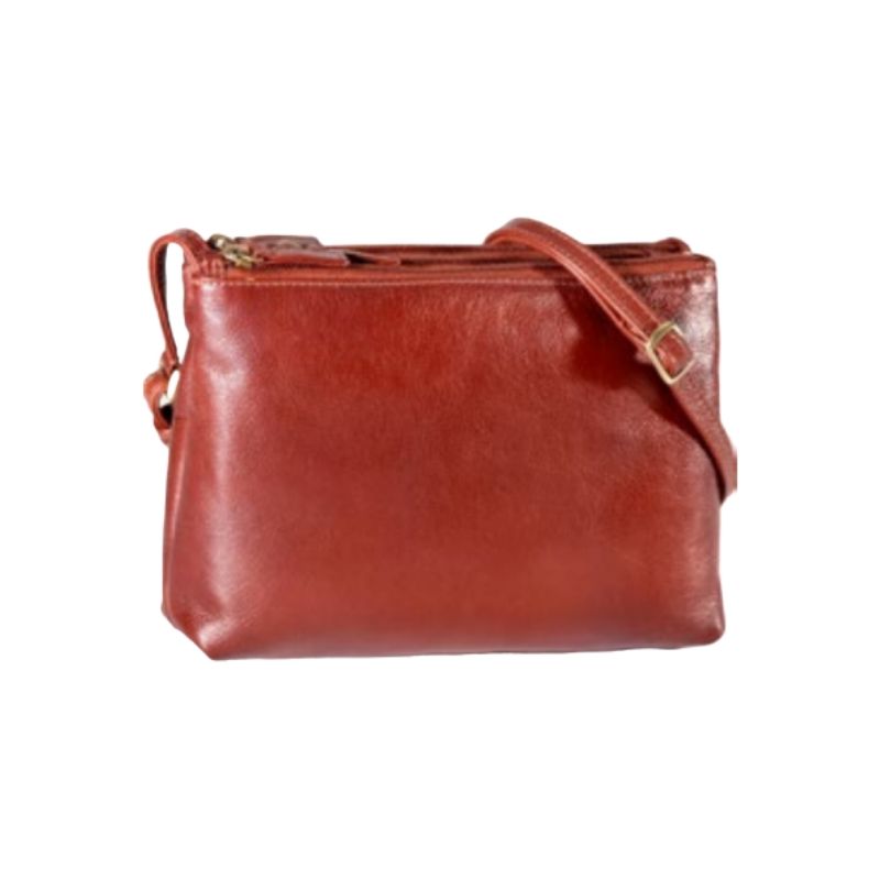 A Derek Alexander hand bag in the Whiskey colour with a shoulder strap.