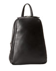 Black leather convertible back pack or sling bag by Derek Alexander.