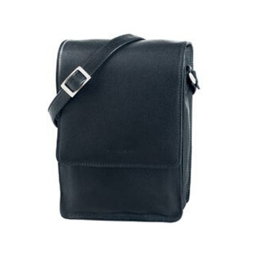 Narrow Derek Alexander professional style bag in black with a shoulder strap