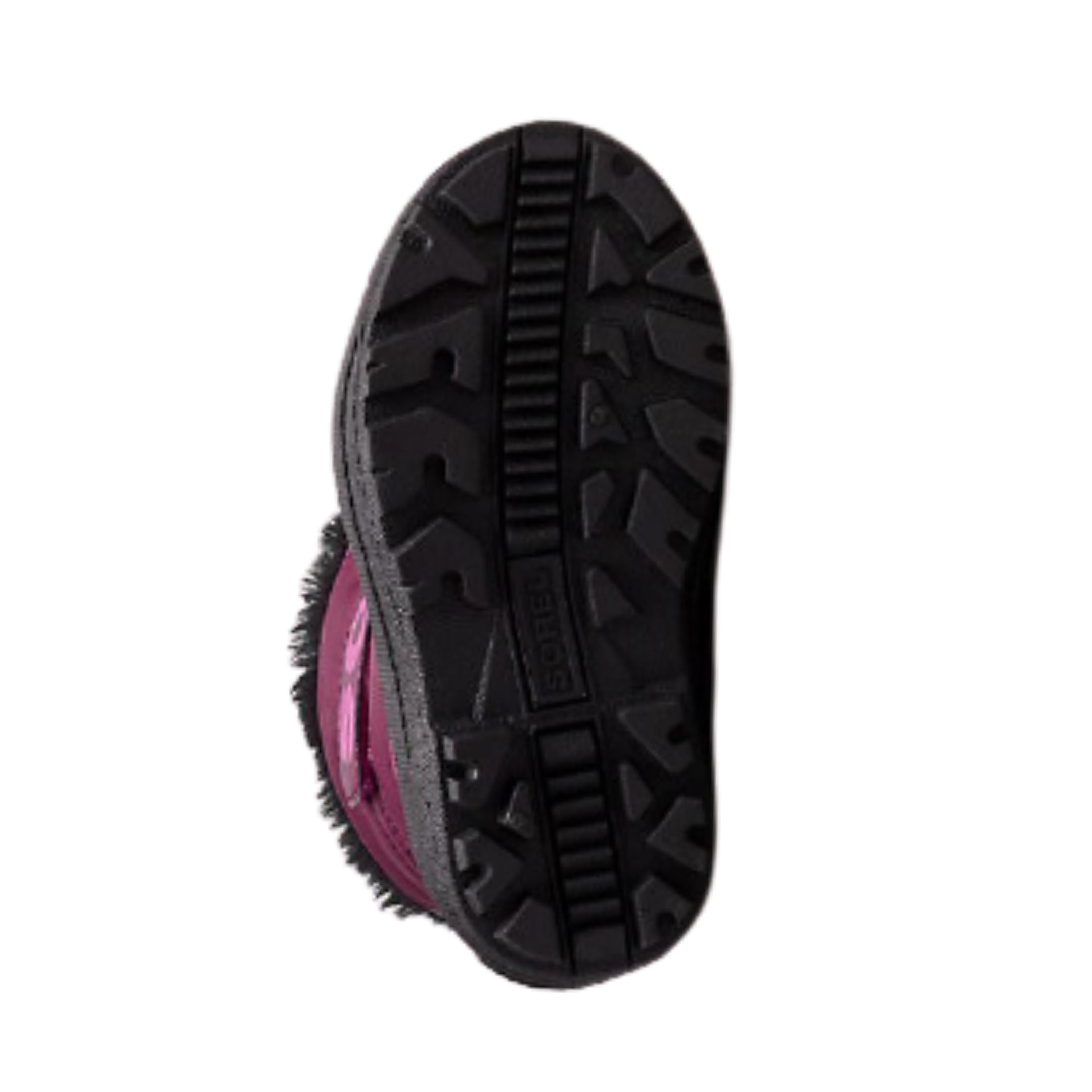 Black outsole with grip of Sorel Snow Commander winter boot