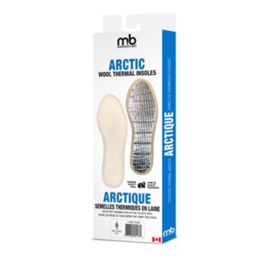 Box containing Artic Wool Thermal insoles.