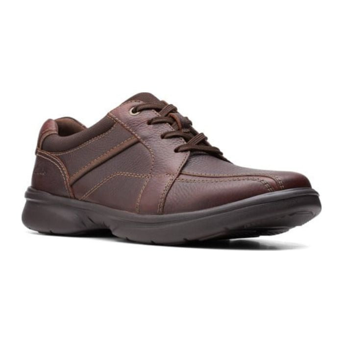 Brown leather lace up shoe. 