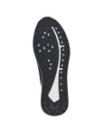 Black and white outsole of men's Rieker sneaker.
