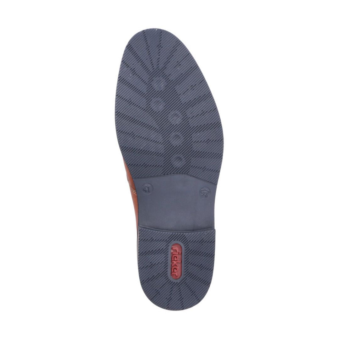 Navy outsole with red Rieker logo on heel.